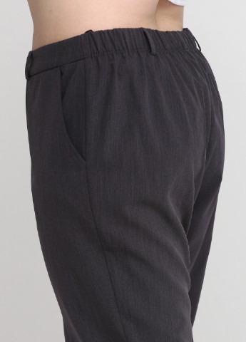 Грифельно-серые кэжуал демисезонные прямые брюки Софі
