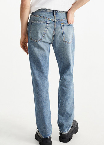 Синие демисезонные зауженные джинсы C&A