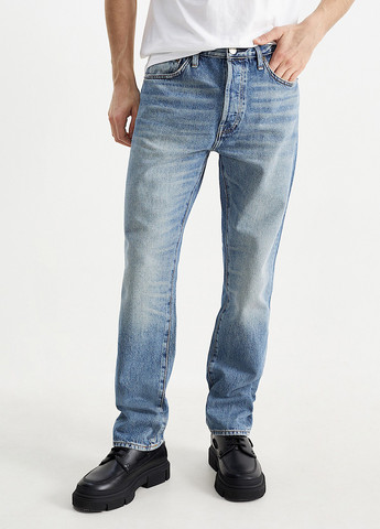 Синие демисезонные зауженные джинсы C&A