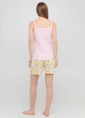 Розовая всесезон пижама (майка, шорты) майка + шорты Boyraz