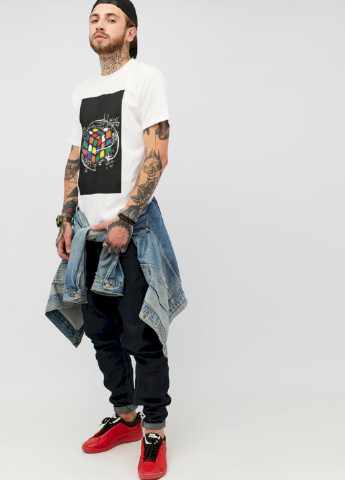 Біла футболка чоловіча YAPPI