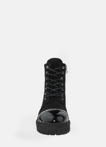 Зимние ботинки rf55168-11 черный Favi из натуральной замши