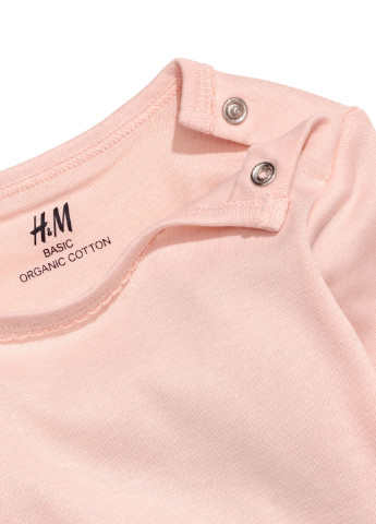 Боді H&M однотонний рожевий домашній