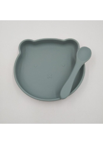 Детский набор посуды 6433 2 предмета синий No Brand (253623613)
