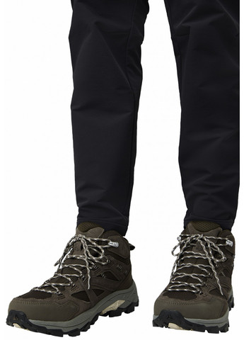 Коричневые осенние ботинки хайкеры Jack Wolfskin