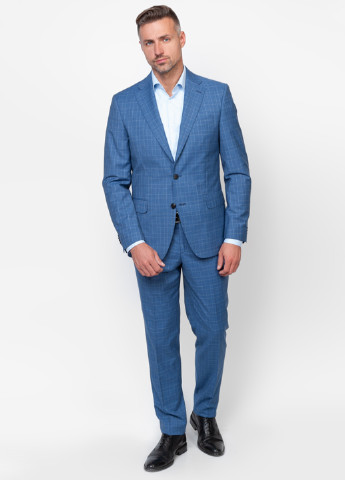 Синий демисезонный костюм (пиджак, брюки) брючный Arber