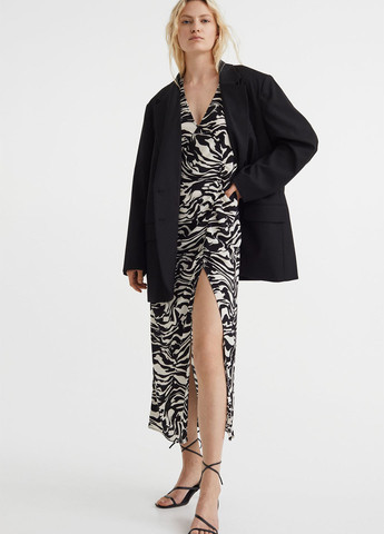 Комбінована кежуал сукня в стилі армпір H&M з абстрактним візерунком