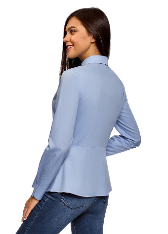Блакитна демісезонна блуза Oodji