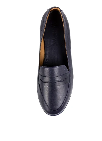 Heya Shoes Туфлі лофери синій з натуральна шкіра, туреччина — демісезон (183199524)