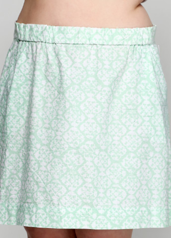 Зеленая кэжуал с абстрактным узором юбка Merona мини