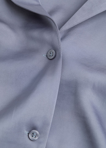 Серо-голубой домашний рубашка однотонная H&M