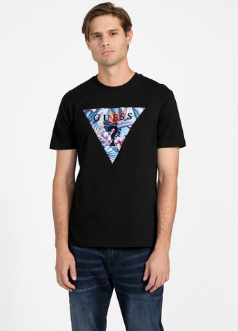 Чорна футболка Guess