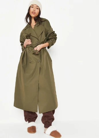 Плащ Missguided тренчкот на гудзиках демісезон (276135958)