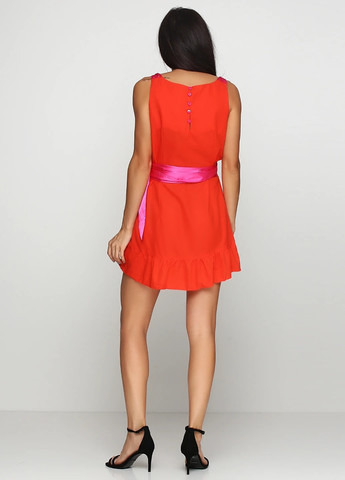 Червона кежуал сукня Zean однотонна