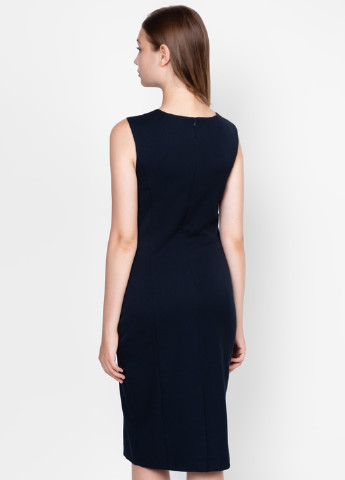Темно-синее деловое платье футляр Arber Woman однотонное