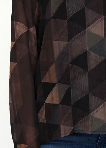 Темно-коричневая демисезонная блуза ISAY