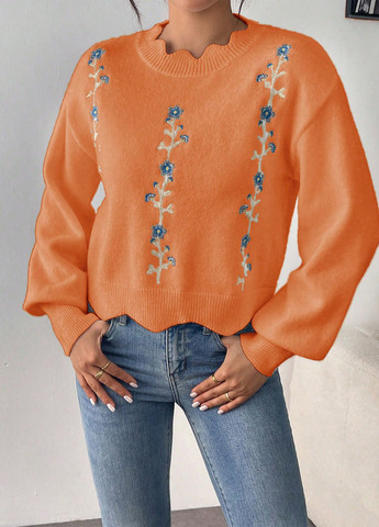 Помаранчевий демісезонний джемпер джемпер SHEIN