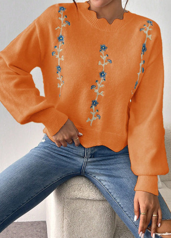 Помаранчевий демісезонний джемпер джемпер SHEIN