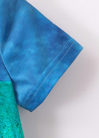 Блакитна літня футболка SHEIN