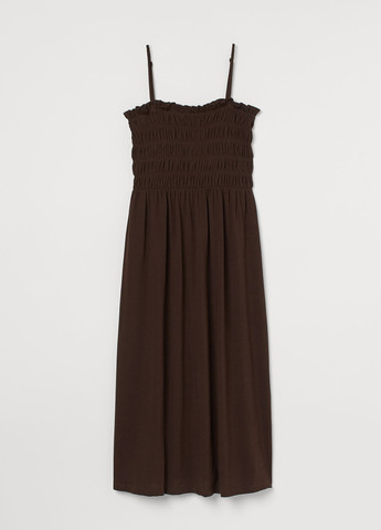 Темно-коричнева кежуал сукня кльош H&M однотонна