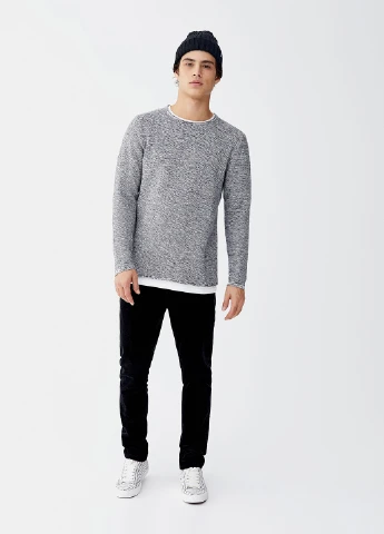 Світло-сірий демісезонний джемпер джемпер Pull & Bear