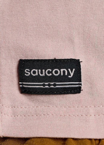 Пудровая летняя футболка Saucony RECOVERY BOXY TEE