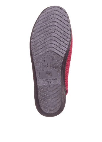 Бордовые босоножки Casual без застежки