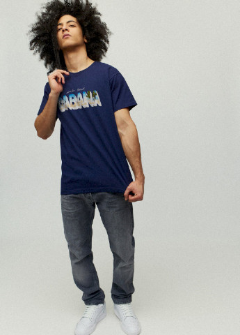 Темно-синя футболка чоловіча YAPPI