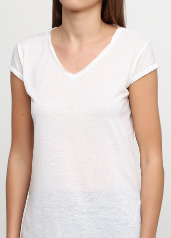 Белая летняя футболка Spora