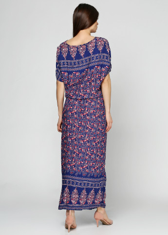 Темно-синее кэжуал платье Bon Voyage с цветочным принтом