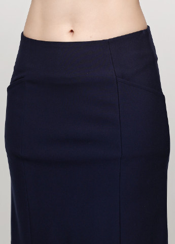 Темно-синяя кэжуал однотонная юбка Minus