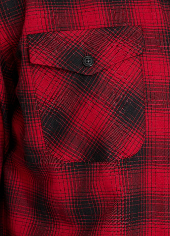 Красная кэжуал рубашка в клетку KOTON