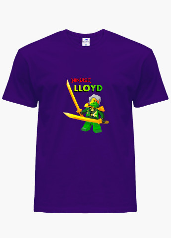 Фіолетова демісезонна футболка дитяча ллойд гармадон лего ніндзяго (lloyd montgomery garmadon lego ninjago masters of spinjitzu) (9224-2641) MobiPrint