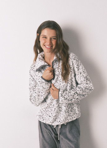 Сіра зимня піжама (кофта, штани) Women'secret