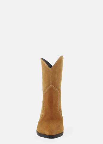 Осенние ботинки r0015b-8059-11 рыжий Crisma из натуральной замши