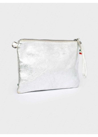 Сумка Italian Bags однотонная серебряная кэжуал