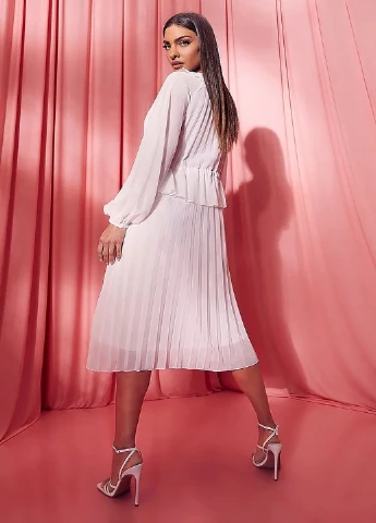 Білий кежуал плаття, сукня Boohoo однотонна