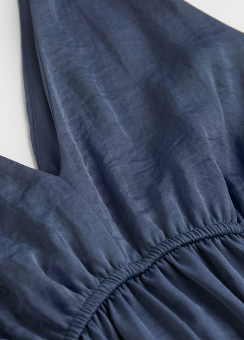 Темно-синя кежуал сукня для вагітних H&M однотонна