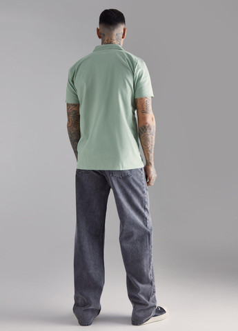 Серые демисезонные прямые джинсы Boohoo