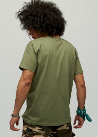 Хаки (оливковая) футболка мужская YAPPI