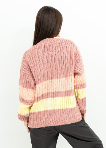 Розовый зимний свитер женский джемпер ISSA PLUS WN20-383