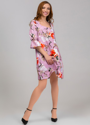 Лиловое кэжуал платье Azuri с цветочным принтом