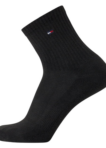 Чёрные носки (6 пар) Tommy Hilfiger однотонные (369569813)