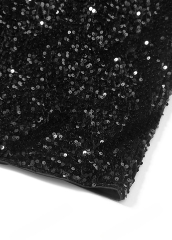 Чорна коктейльна, вечірня сукня силуетна, з відкритою спиною SHEIN однотонна