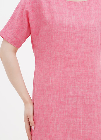 Светло-розовое кэжуал платье а-силуэт Maurini однотонное