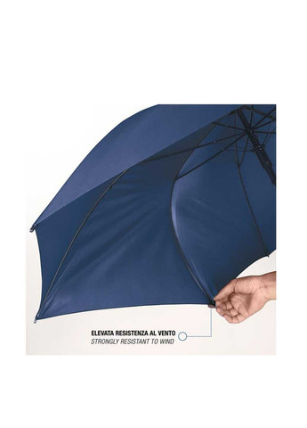 Тёмно-синий зонт Perletti большой система антиветер (363640819)