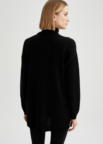 Черный демисезонный свитер DeFacto