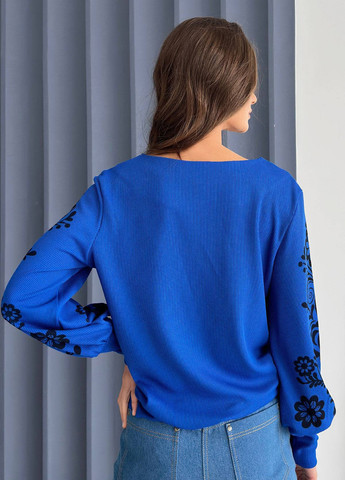 Синяя блуза No Brand