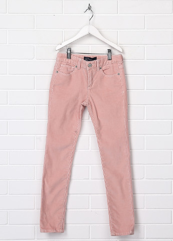 Светло-розовые демисезонные скинни брюки Gap