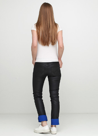 Черные джинсовые демисезонные прямые брюки Gaudi